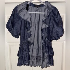 Karen Kane Denim blouse, L